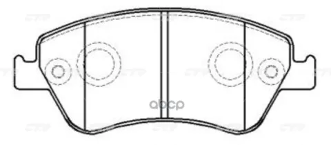 Колодки тормозные TOYOTA Auris 2006 ~ 2012 / Corolla 2006 ~ 2019 / Corolla Altis 2010 ~ 2013 перед прав.лев. (старый арт. CKT-53) GK1067 — фотография товара