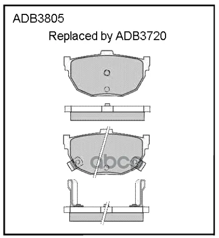 Колодки тормозные задние Hyundai Accent II  00-05  Elantra III 00-06  Matrix 01-10
