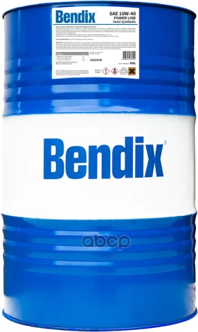 Масло моторное 60л.  полусинтетика BENDIX POWER LINE SAE 10W-40 API SL/CF ACEA A3/B4 MB229.1 VW 501.
