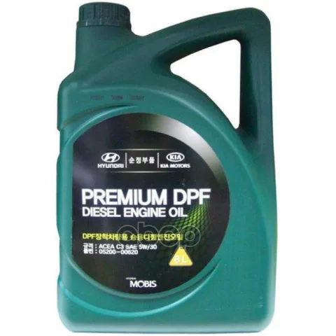 Масло моторное Hyundai/Kia Premium DPF 5W-30 6л.
