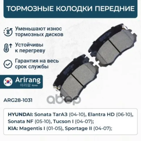 Колодки тормозные задние