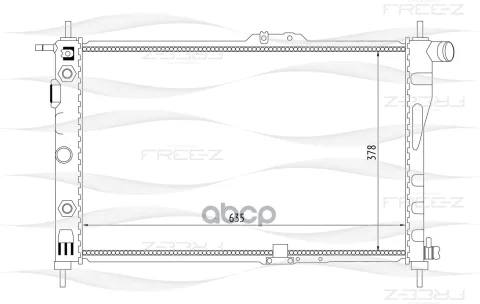 Радиатор DAEWOO NEXIA, CIELO 95=>