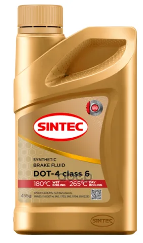 Тормозная жидкость SINTEC DOT-4 CLASS 6 455г