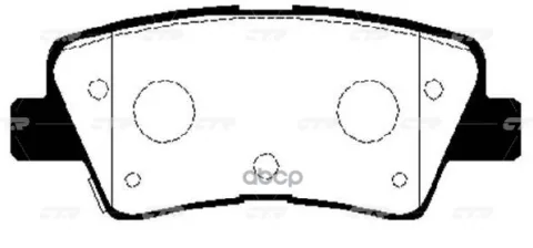 Колодки тормозные HYUNDAI Accent 2010 ~ / Solaris 2010 ~ / Grandeur 2011 ~ / i10 2013 ~ / i30 2011 ~ / зад.прав.лев. (старый арт. CKKH-45) GK0499