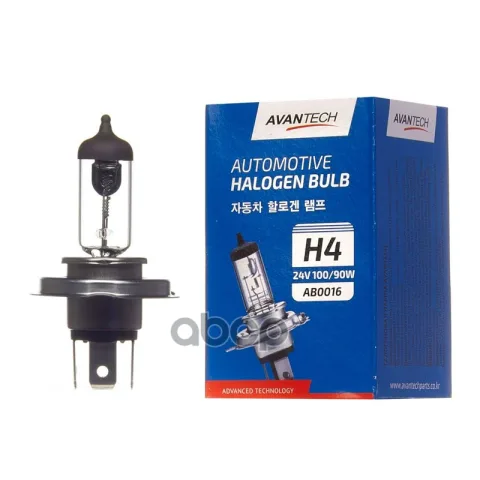 Лампа головного света Avantech H4 (HB2) 24V 100/90W