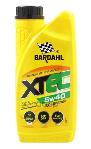 Bardahl XTEC SN/CF 5W40 (1л) 36341