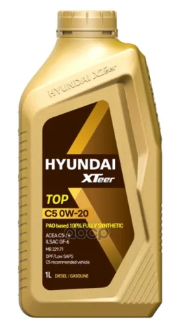 Масло синтетическое моторное TOP C5 0W-20 1 л