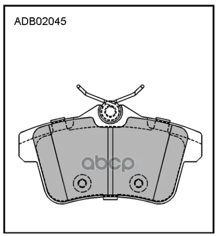 Колодки тормозные задние Citroen C4 II 09-16 / Peugeot 3008 I 09-16  508 I 10-18