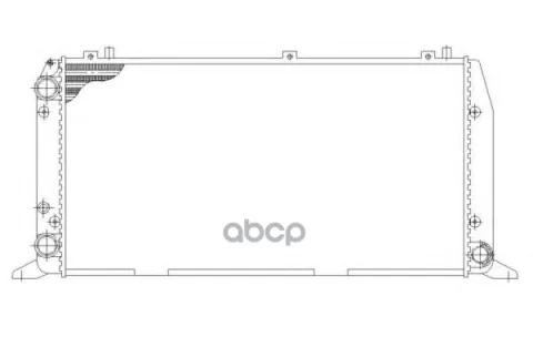 Радиатор охлаждения двигателя AUDI 80 2.0 92-