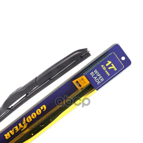 Гибридная щетка стеклоочистителя Goodyear HYBRID 17"/43 cm всесезонная, GY000517