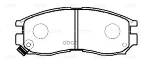 Колодки тормозные MITSUBISHI Eclipse 1989 ~ 1994 / Galant 1996 ~ 2001 / Aspire 1997 ~ 20