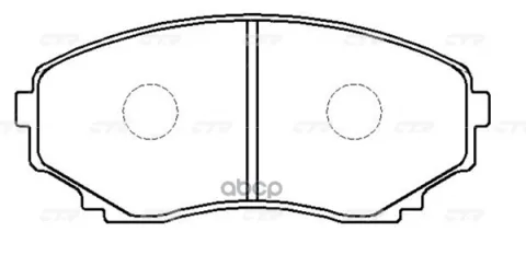 Колодки тормозные дисковые MAZDA GK0704