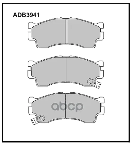 Колодки тормозные передние Kia Rio I 00-05  Cerato I 04-09  Shuma II 01-04