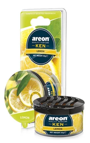 Ароматизатор AREON KEN Lemone (Лимон) сухой в банке ЧЗ ОСУ