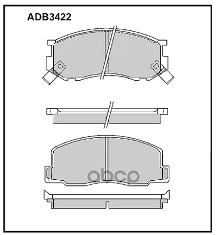 Колодки торм. TOYOTA DAIHATSU LITE-ACE TOWN ACE DELTA 10.86 - 06.99