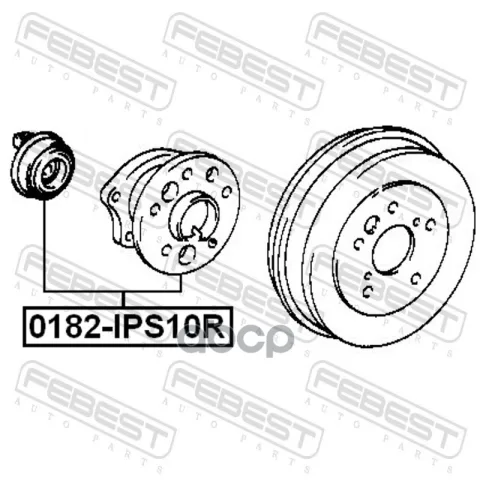 СТУПИЦА ЗАДНЯЯ (TOYOTA GAIA ACM10/CXM10/SXM10 1998-2004) FEBEST