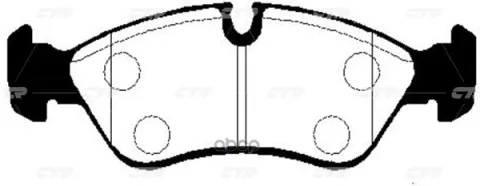 Колодки тормозные дисковые DAEWOO GK0432 — фотография товара