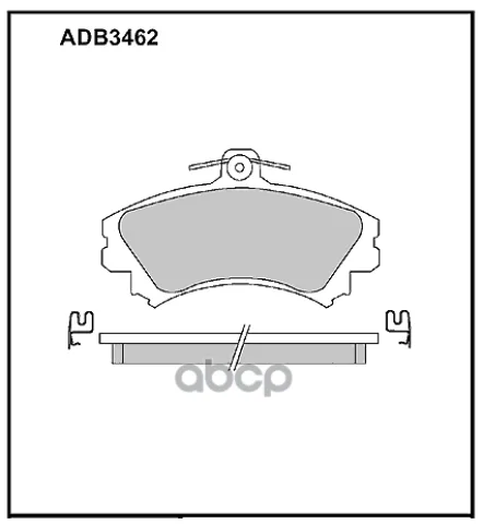 Колодки тормозные передние Volvo S40 I 95-03  V40 95-04 / Mitsubishi Carisma 95-06