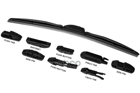 Щетка стеклоочистителя с адаптерами 19"/480 mm гибридная D24CR0019