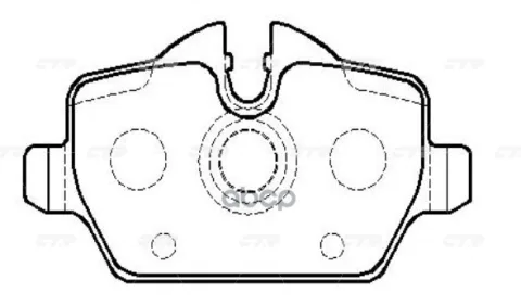 Колодки тормозные BMW 1-series 2007 ~ зад.прав.лев. (старый арт. CKB-22) GK0022
