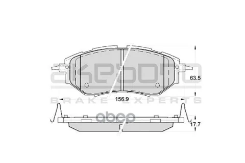 Колодки тормозные дисковые передние ПОДХОДЯТ ДЛЯ SUBARU LEGASY IV, OUTBACK (BM, BR), TRIBECA (B9) AN-703WK