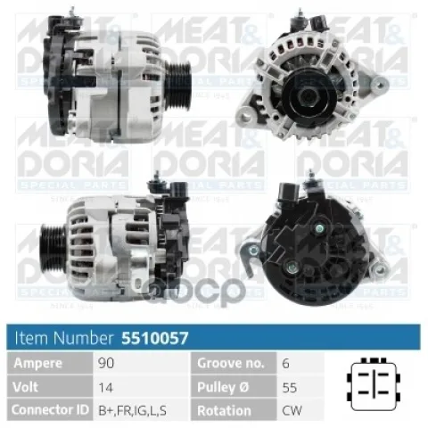 Генератор 14V 90A Toyota Yaris (P9) 1.3 VVT-i