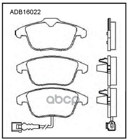 Колодки тормозные передние VW Tiguan 07-18 / Audi Q3 11-18
