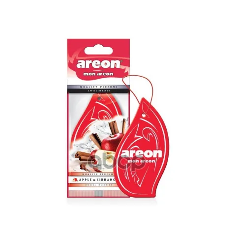Ароматизатор AREON бумажный MON XXL Apple&Cinnamon(Яблоко и Корицей)~ ЧЗ ОСУ — фотография товара